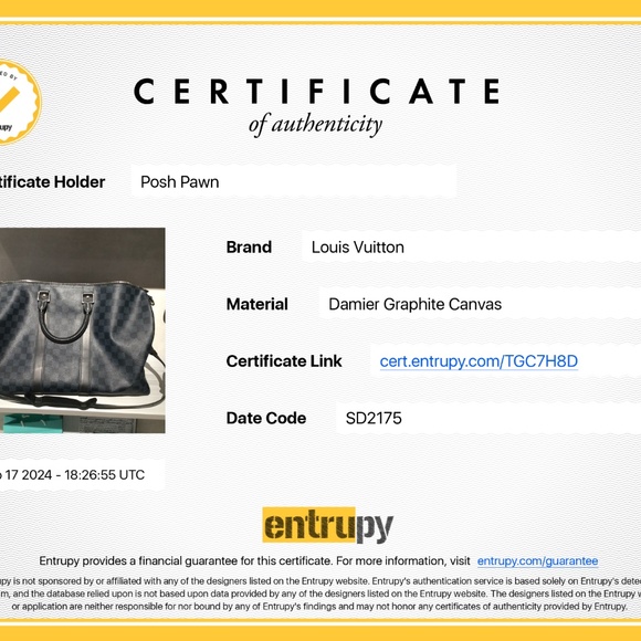 Louis Vuitton Damier Cobalt Keepall Bandoulière 45 - Picture 12 of 12